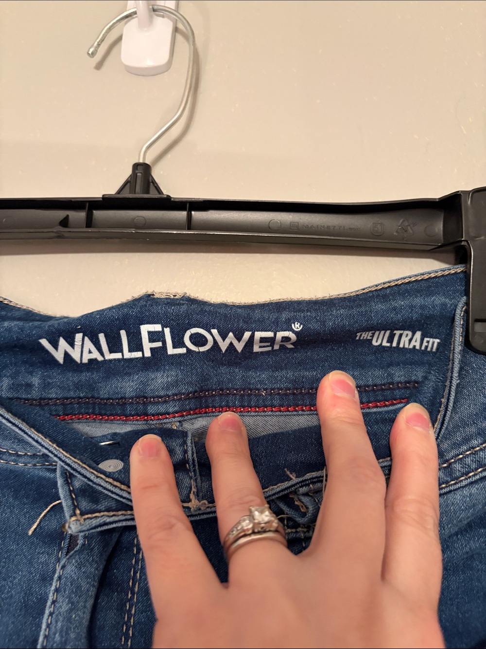 Wallflower Dark Blue Denim Bermuda Shorts - Picture 2 of 2